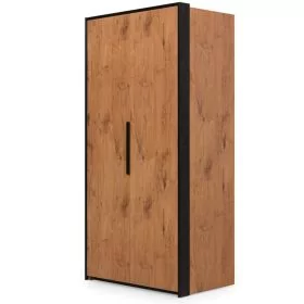 Attic Folding Door Wardrobe 104cm in Lancelot Oak - Right Side