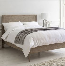 Canterbury Mindy Wood King Size Bed - Natural