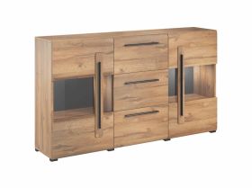 Oklahoma 28 Display Sideboard Cabinet - Oak Grandson