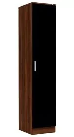Wardrobe - RICOH 1 Door Wardrobe Black Walnut 34.01cm