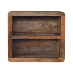 Bedside Table - SOBA Wall Mounted Nightstand Oak 45cm