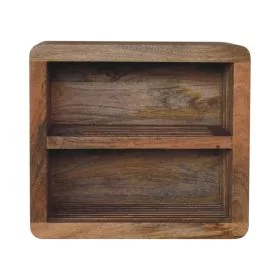 Bedside Table - SOBA Wall Mounted Nightstand Oak 45cm