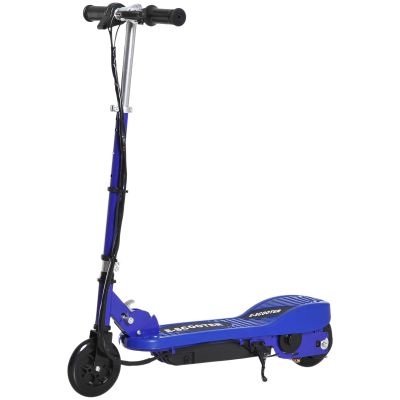 Kids Folding Electric Bike with Adjustable Seat - Blue