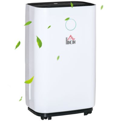4L Portable Quiet Dehumidifier, Electric Air De-Humidifier - White