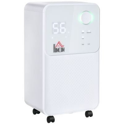 2000ML Portable Quiet Dehumidifier, Electric Moisture Air De-Humidifier with 3 Modes - White