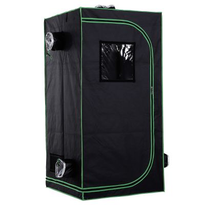 Hydroponic Plant Grow Tent, 80L x 80W x 160Hcm-Black/Green
