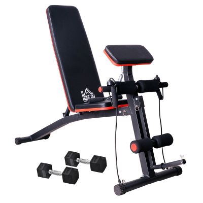 Scott Adjustable Reclined Dumbbell Bench Folding Sit Up Ab Bench - Multi Colour