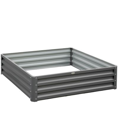 432L Raised Garden Bed Box for Vegetables Flowers Herbs - Light Grey