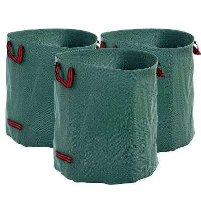 SUNVISTA Garden Waste Bags, 272L x 3 Heavy Duty Garden Bags, Green