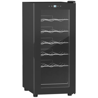 Scott Freestanding Wine Fridge 35cm Wide Undercounter Wine Cooler - Black