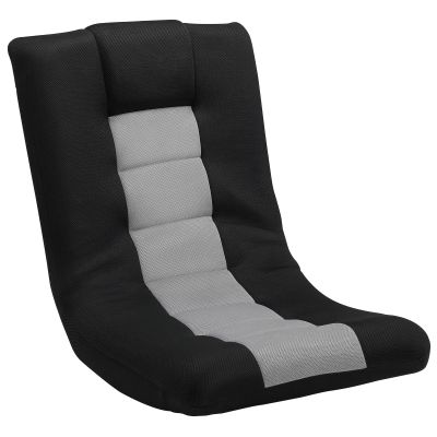 NOVARI Metal Folding Floor Chair - Black