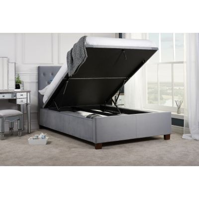 Birlea Cologne Grey Fabric Ottoman Bed Frame - Double 4ft6