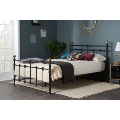 Birlea Atlas Black Metal Bed Frame - Small Double 4ft
