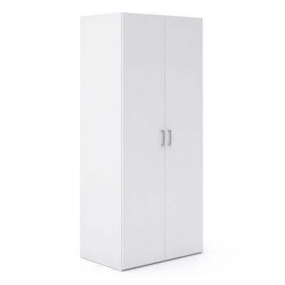 Kids Wardrobe - SUFFOLK 2 Door Children Wardrobe White 77.6cm