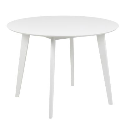 Roxby Round Dining Table in White