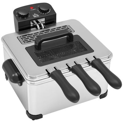 HERON Deep Fat Fryer with Adjustable Temperature and Timer