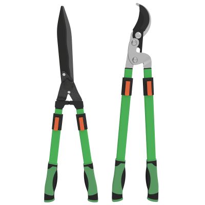 SUNVISTA Garden Shears Set with Telescopic Handles for Hedges and Shrubs