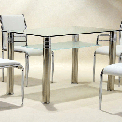 Henrik Clear Glass Dining Table