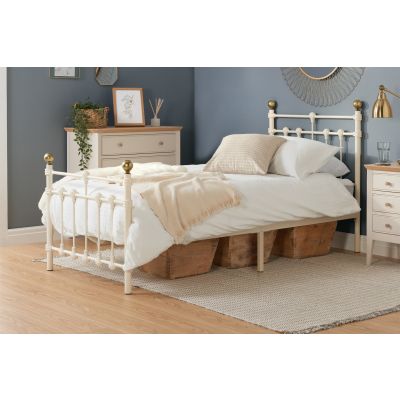 Birlea Atlas Cream Metal Bed Frame - Single 3ft