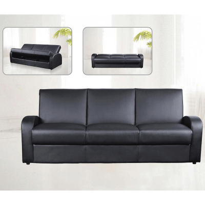 Charnwood Leather Effect 3 Seater Sofabed Versatile Seating Stylish Comfort with Storage in Brown