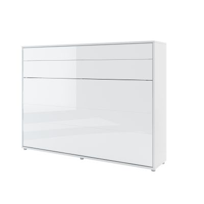 ArtNest Horizontal Wall Bed 140cm - White Gloss