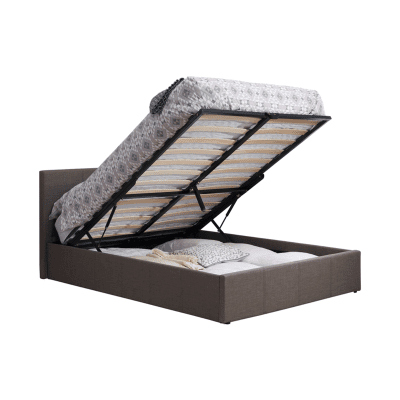 Birlea Berlin Fabric Ottoman Bed - Small Double 4ft - Grey