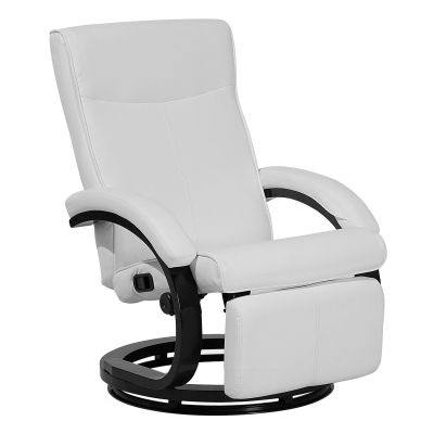 Faux Leather Recliner Chair White MIGHT
