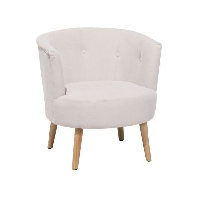 Fabric Tub Chair Off-White ODENZEN
