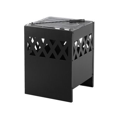 Charcoal Fire Pit Black SHIGA