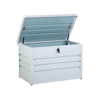 Garden Storage Box 100 x 62 cm Light Grey CEBROSA