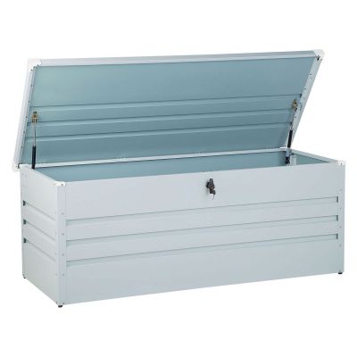 Garden Storage Box 165 x 70 cm Light Grey CEBROSA
