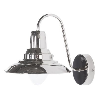 Metal Wall Lamp Silver LUZA