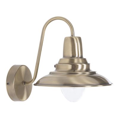 Metal Wall Lamp Brass LUZA
