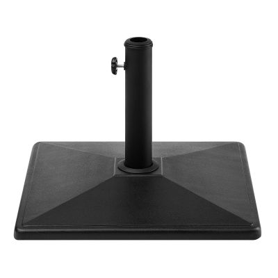 Square Concrete Parasol Base Black CERVO