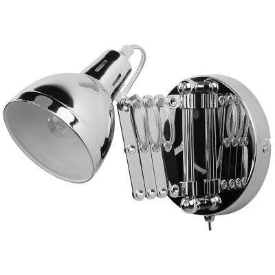 Metal Wall Lamp Silver HARRINGTON