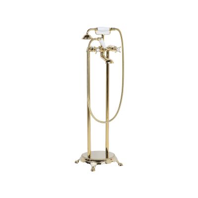 Freestanding Bath Mixer Tap Gold HEBBE