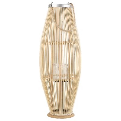 Wooden Candle Lantern 84 cm Natural TAHITI