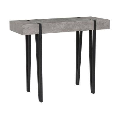 Console Table Concrete Effect with Black ADENA