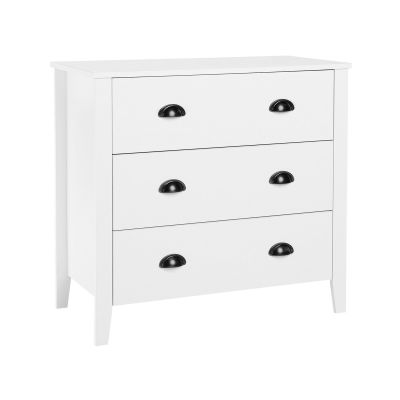 IWO White Chest of Drawers - Medium-sized, 3 Drawers