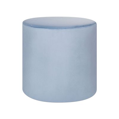 Velvet Pouffe Light Blue LOVETT