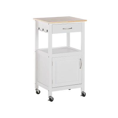Kitchen Storage Trolley White SIENA