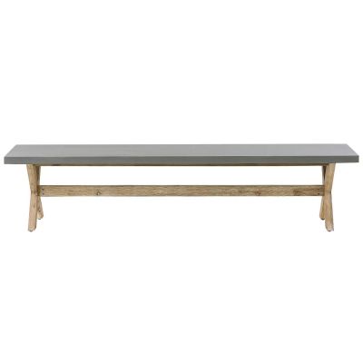 Concrete Outdoor Bench Grey OLBIA