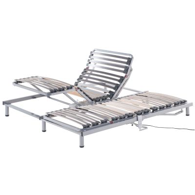 Set of 2 EU Single Size Electric Adjustable Bed Frames COMFORT