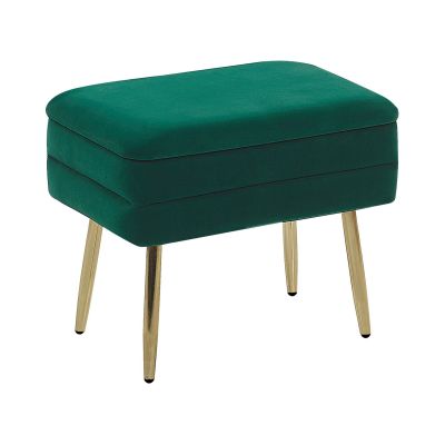 Bedroom Storage Bench Dark Green ODESSA
