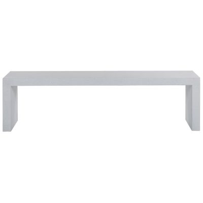 Concrete Outdoor Bench White TARANTO