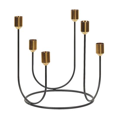 Metal Candelabra 25cm Black