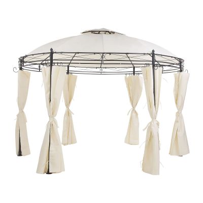 Gazebo âŒ€ 368 cm Beige SAFARA