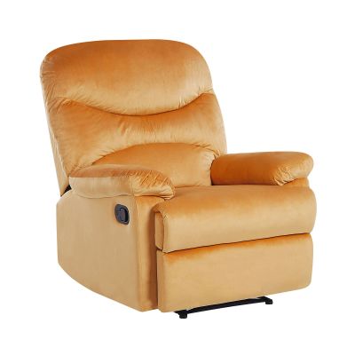 Velvet Recliner Chair Yellow ESLOV