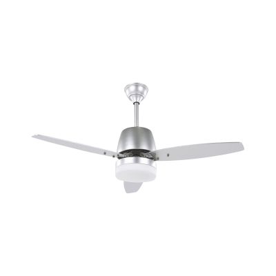 Ceiling Fan with Light Silver MLAVA