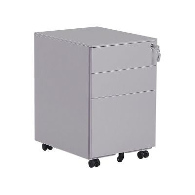3 Drawer Metal Storage Cabinet Grey CAMI
